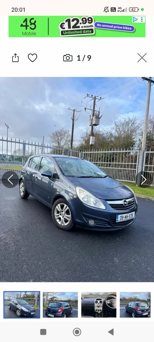 Opel Corsa 2008 1.3 tested till may - Image 1