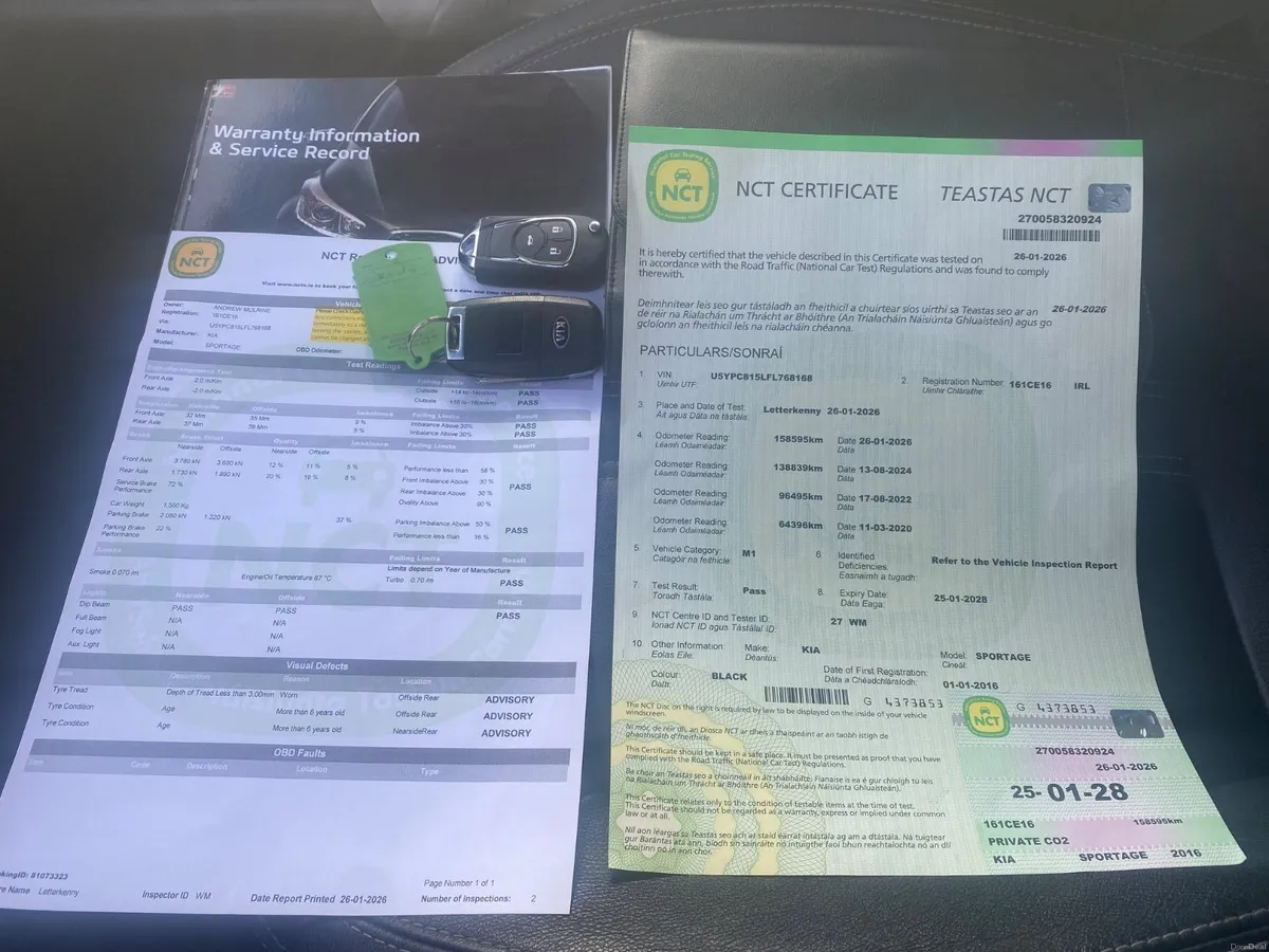 161 Kia Sportage 1.7 D Platinum  NCT January 28 - Image 1