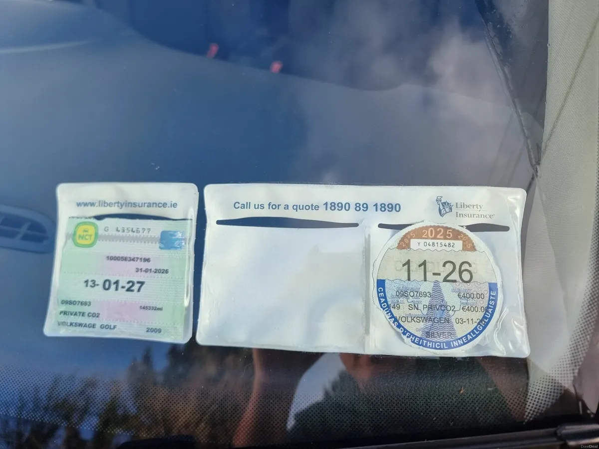 Volkswagen Golf 2009 (New NCT and Taxed until Nov) - Image 4