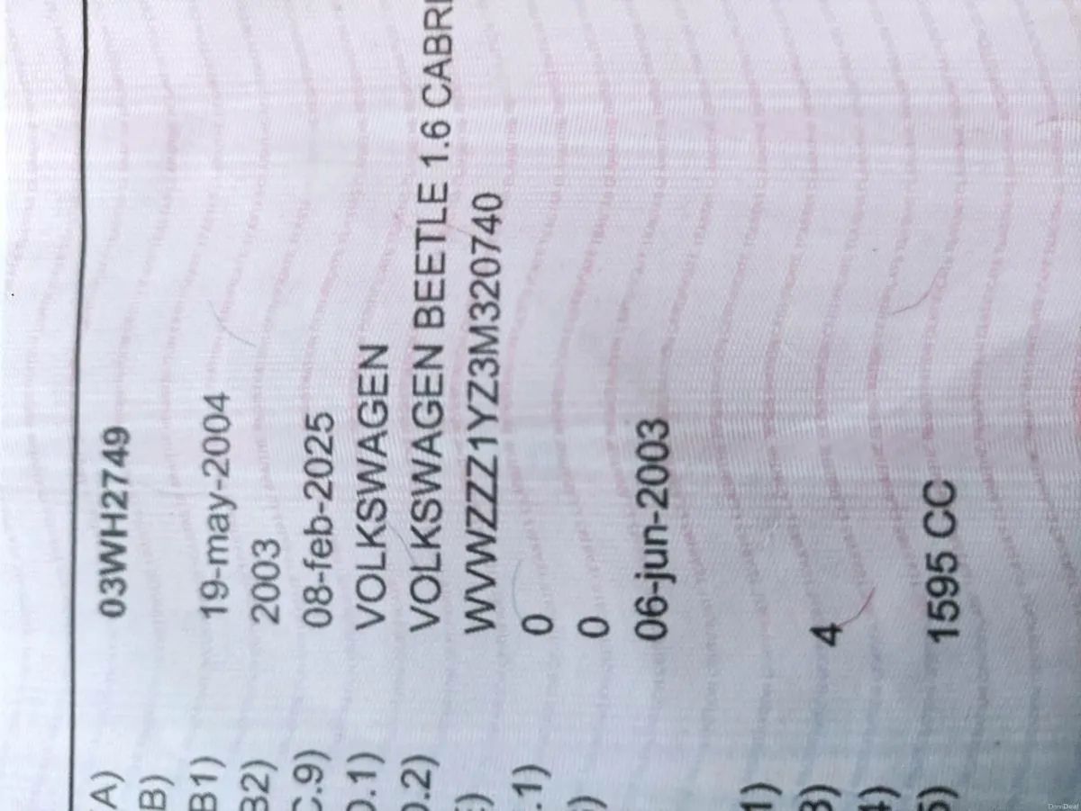 Vw bettle for sale new NCT taxed - Image 2