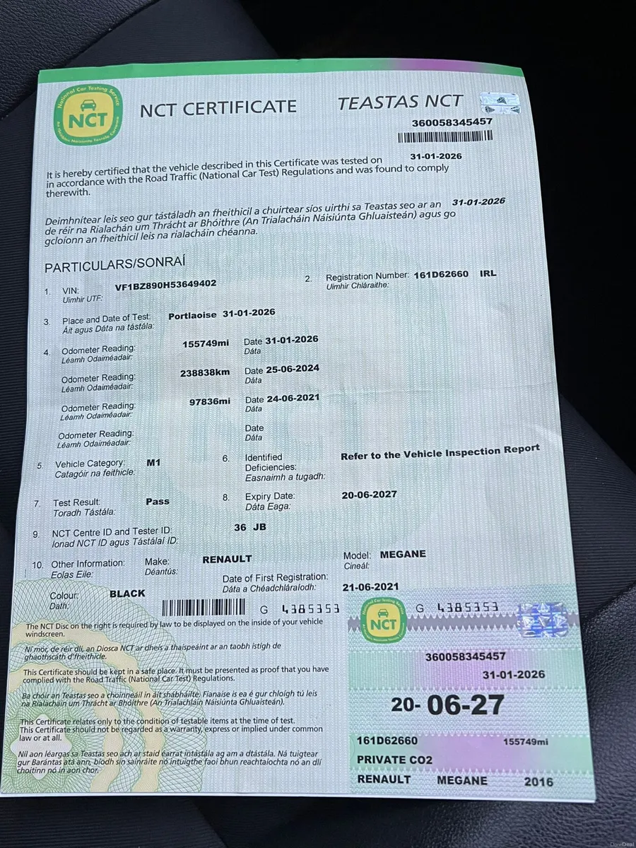 Renault Megane 2016 1.5 DCi new nct 9/26 - Image 4