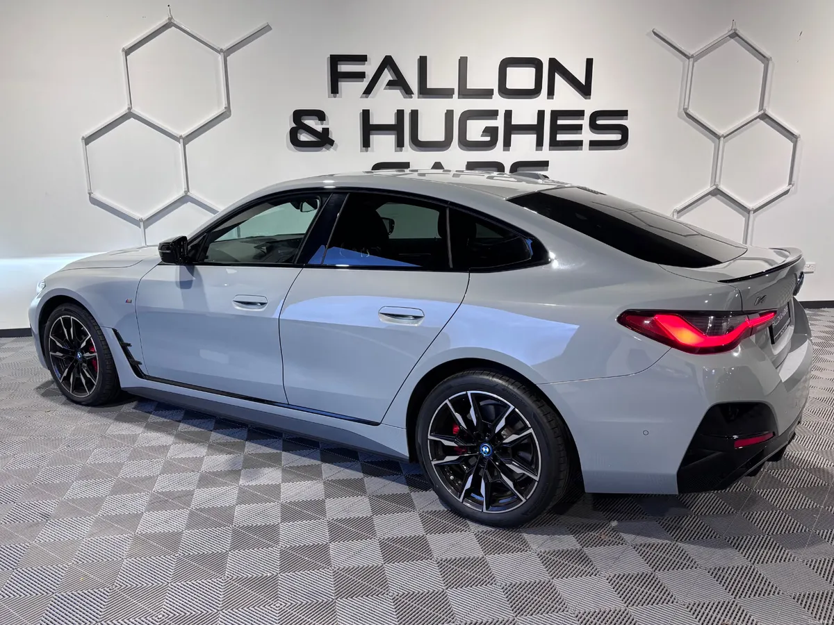 BMW I4 M50 544BHP HIGH SPEC 222 REG RED LEATHER - Image 4