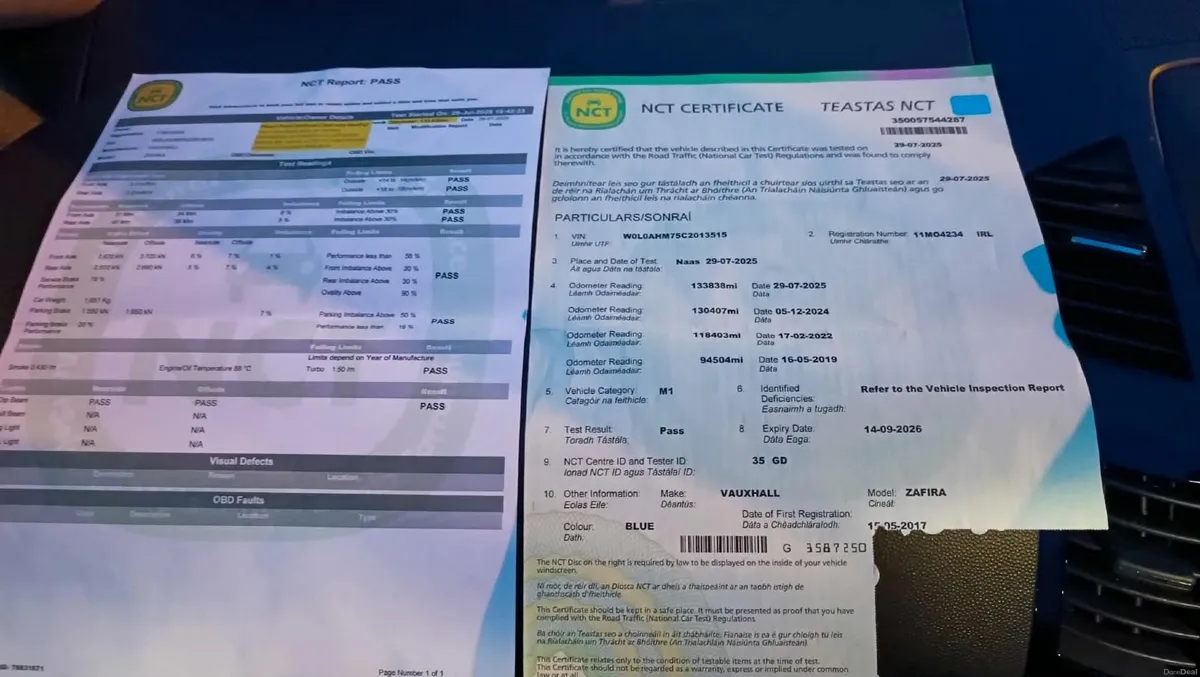 Vauxhall Zafira 2011 - Image 2