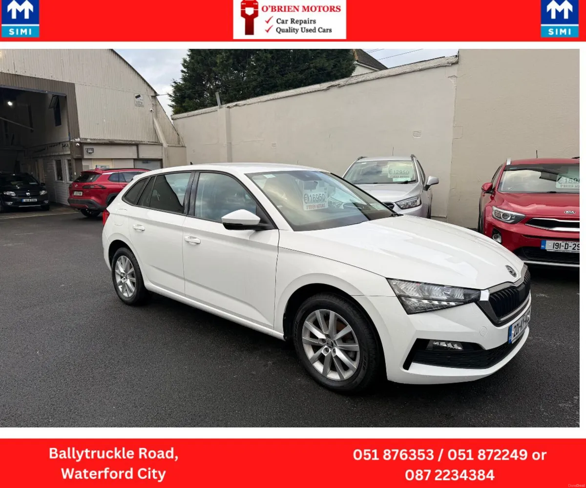 2020 Skoda Scala 1.00,  71117km, White, 5 Door, - Image 1