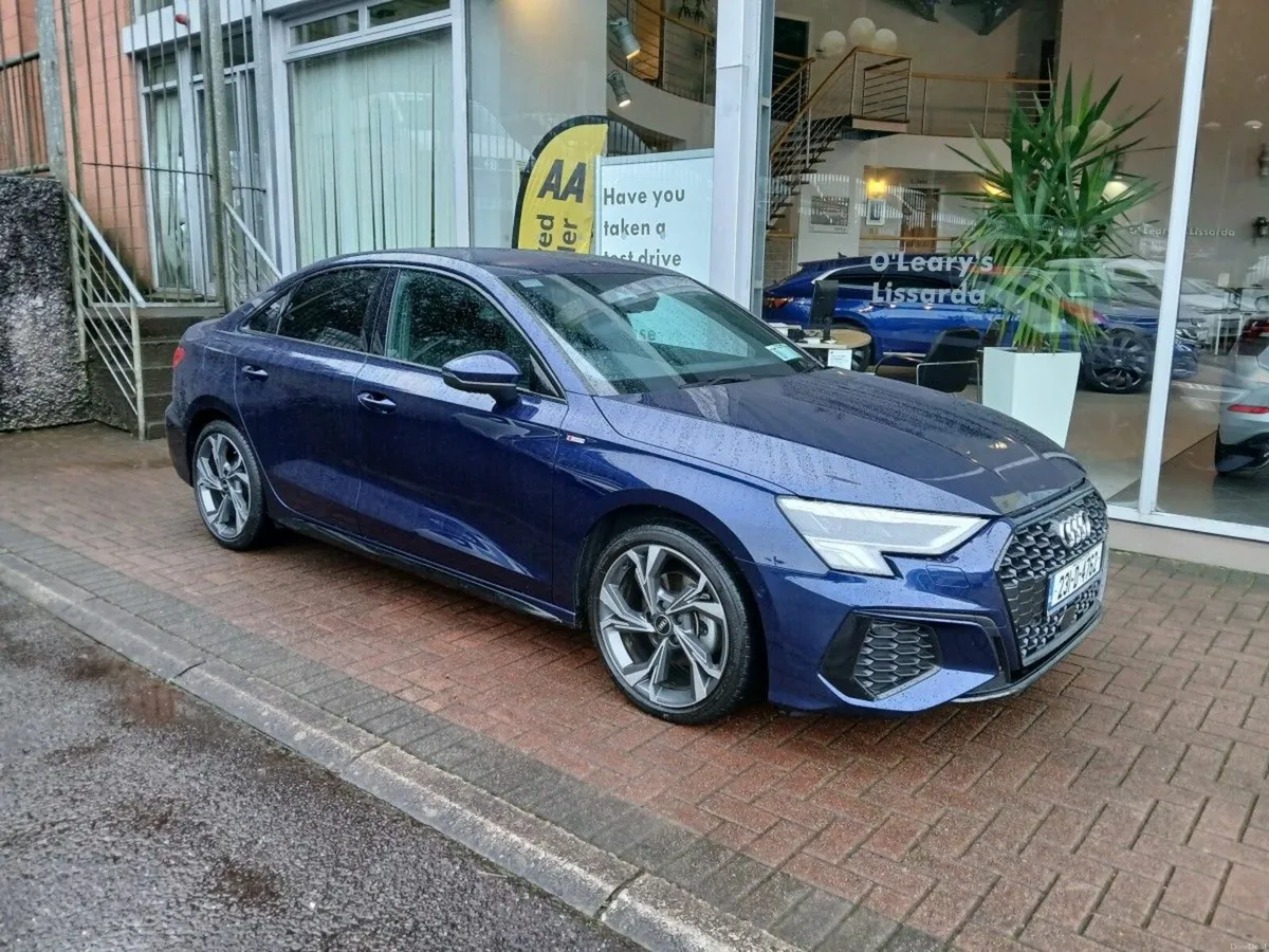 Audi A3 30 TFSI 110HP S- Line Saloon, Navarra Blue - Image 5