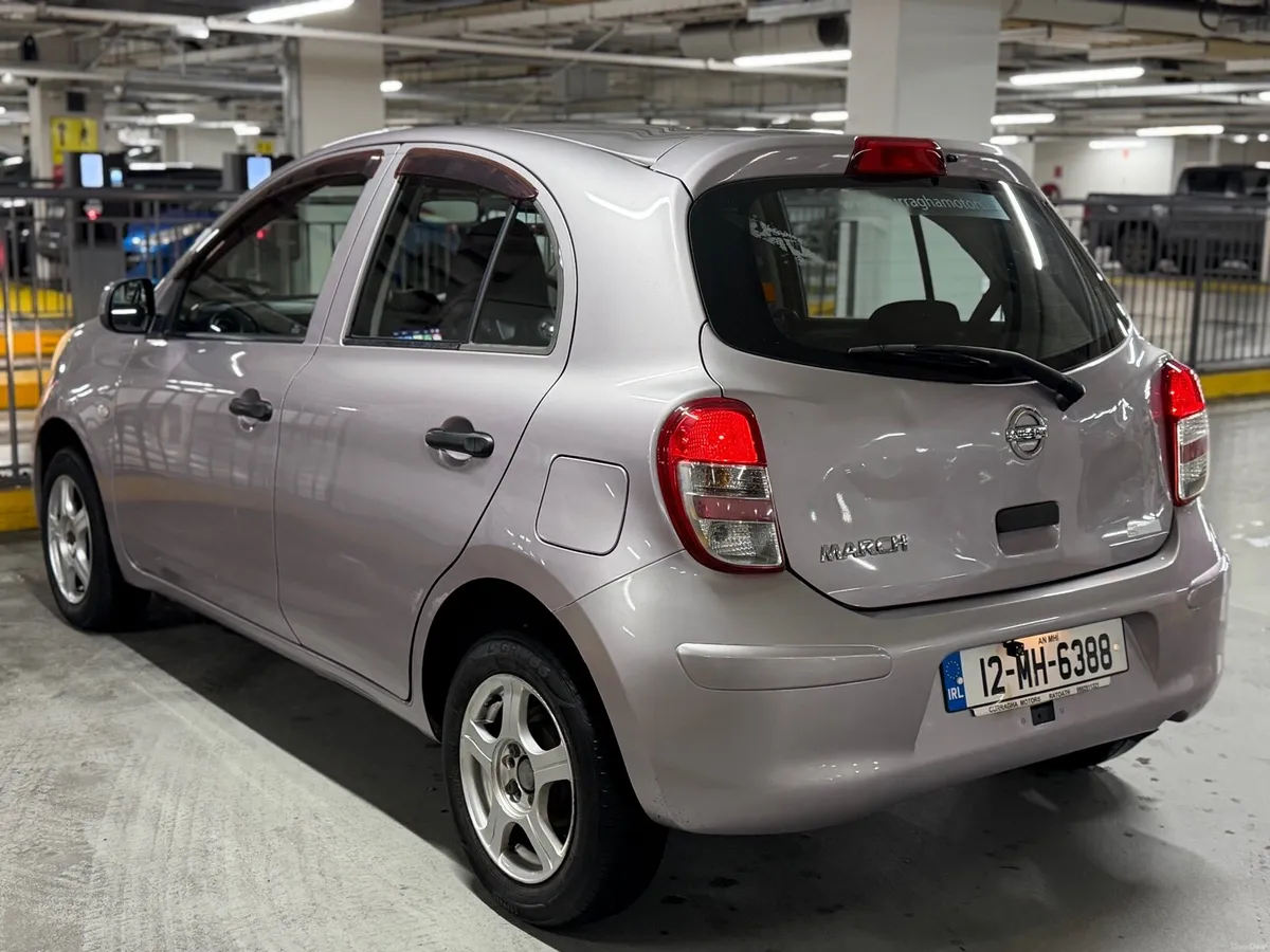 Pink Nissan March 2012 Automatic Low Mileage - Image 4