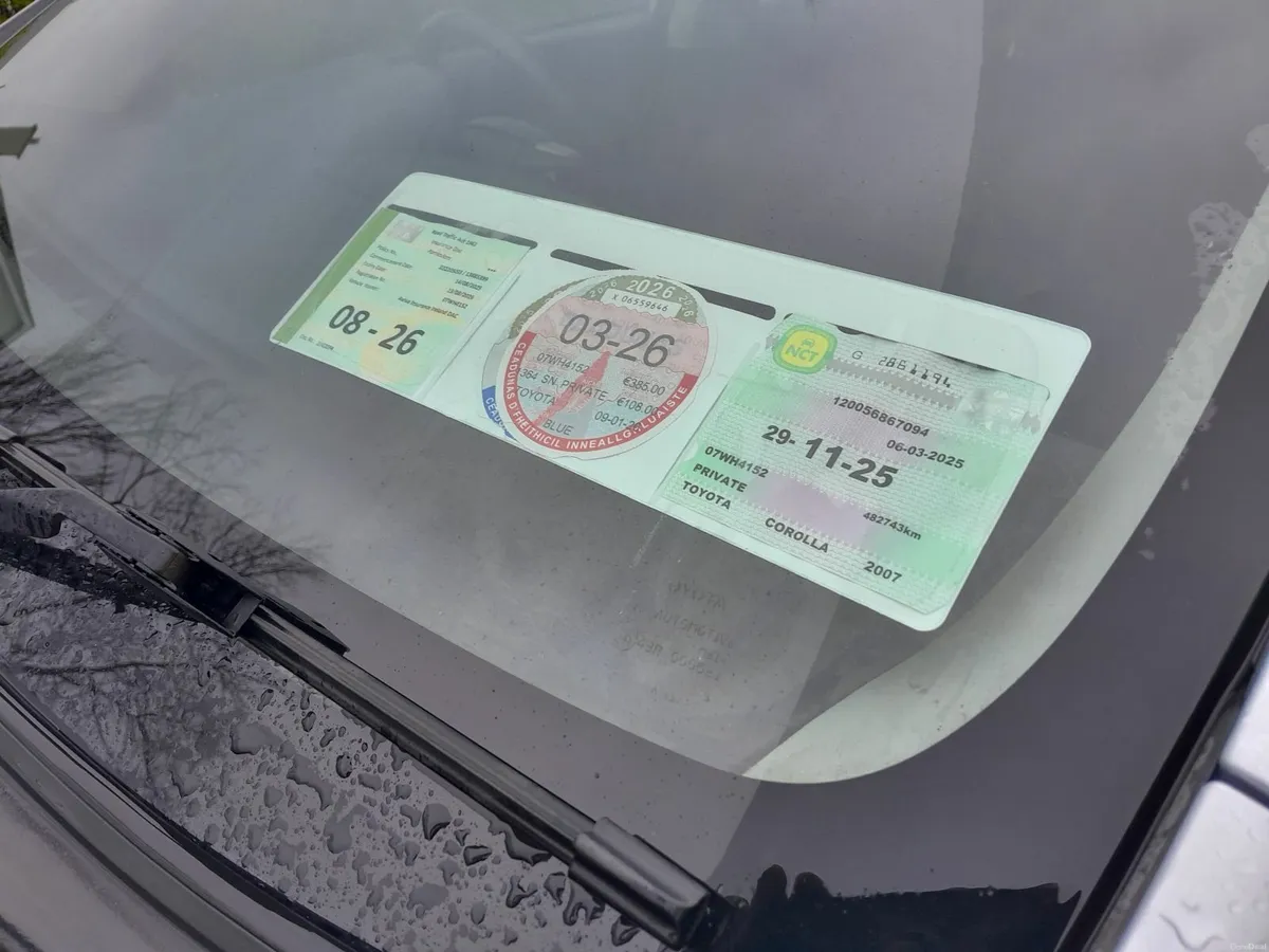 2007 Toyota Corolla 1,4 d4d tax 03/26 - Image 3