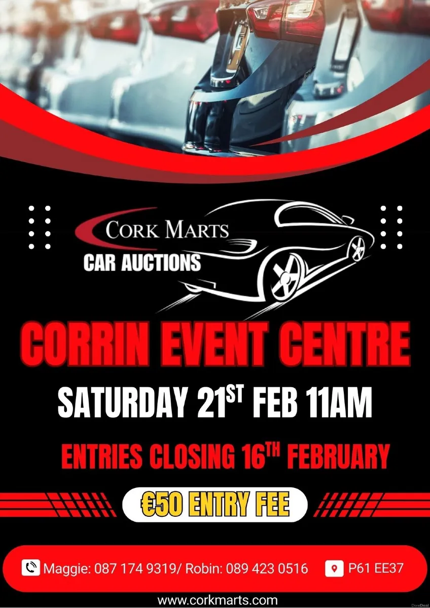 Car Auction- Corrin Event Centre- 21st February 26 - Image 4