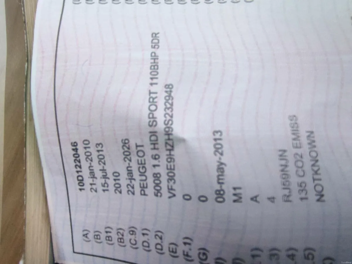 Peugeot 7 seater for sale taxed automatic - Image 2