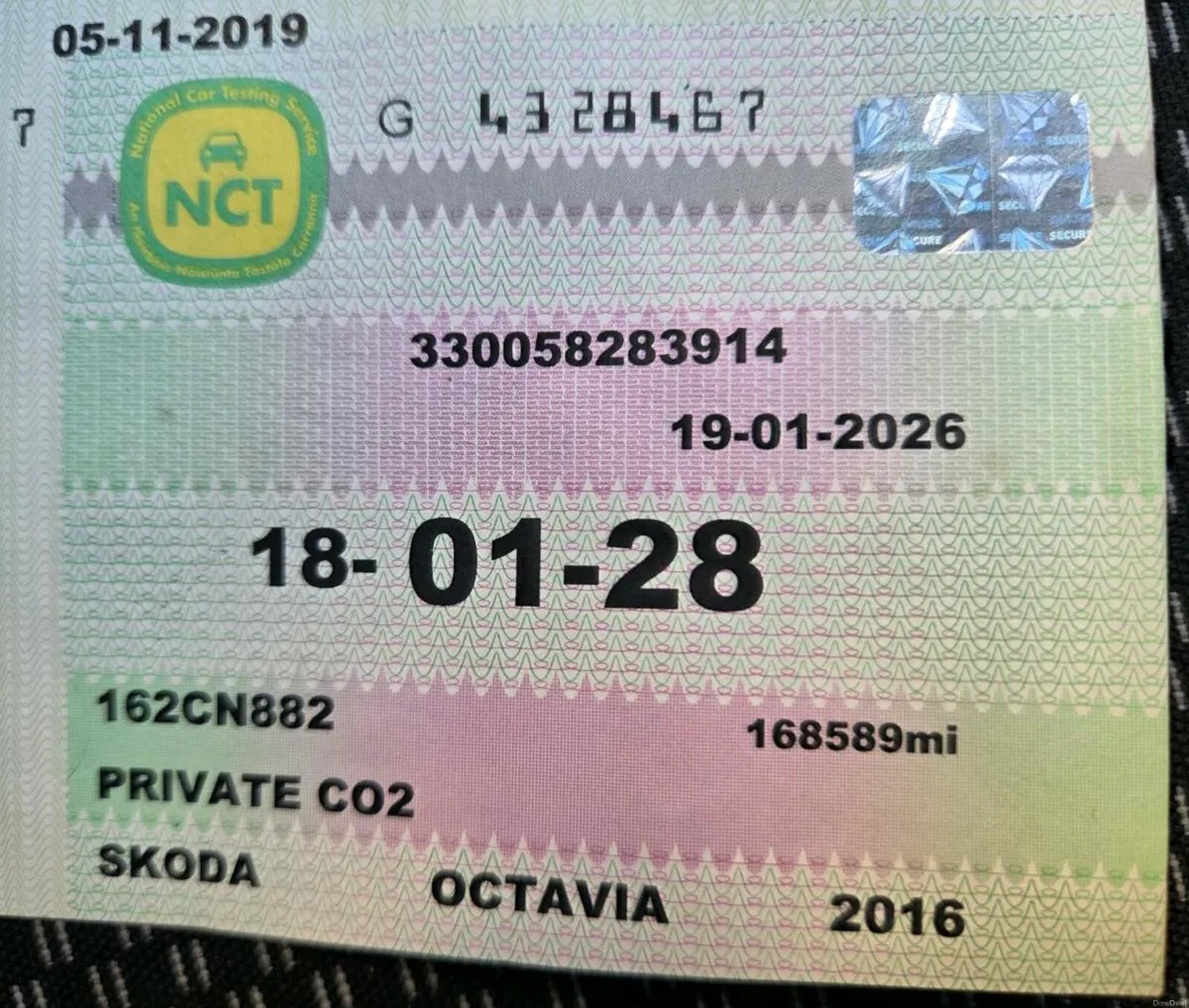 162 Octavia 2L 2Yr NCT - Image 1