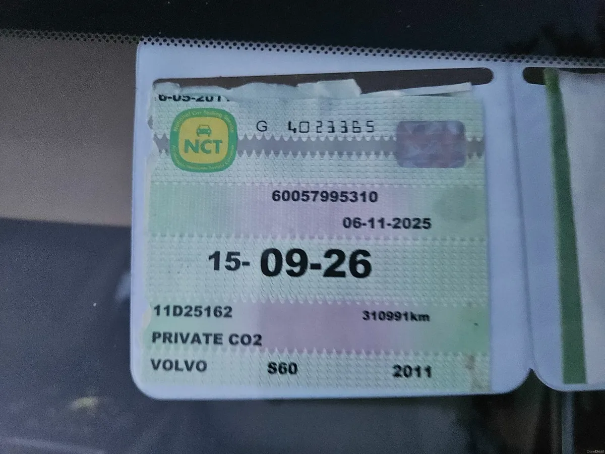 Volvo S60 2011 Diesel New NCT 09.26 - Image 3