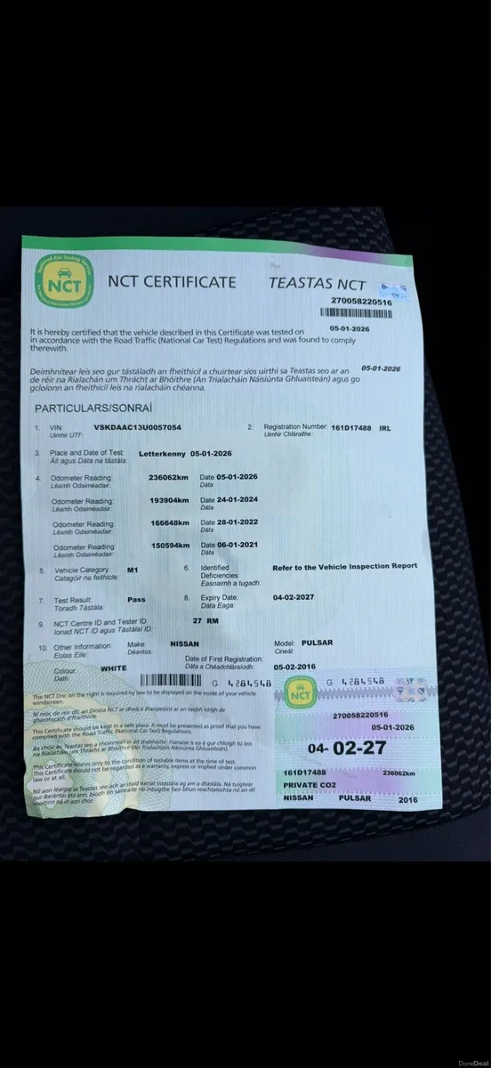 New mct Nissan pulsar 2016 1.5 diesel - Image 2