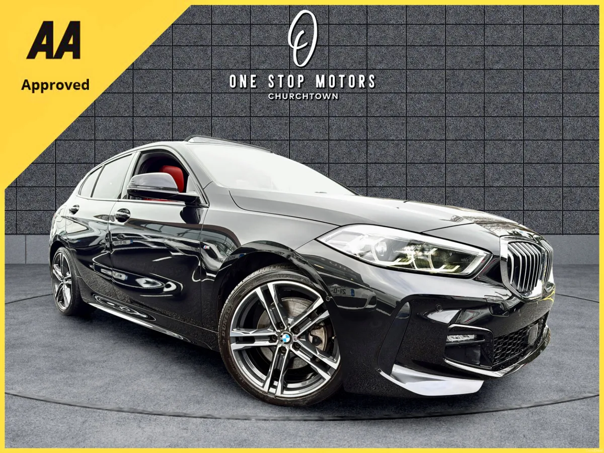 2021 BMW 118d MSPORT PRO*SUNROOF-RED LEATHER* - Image 3