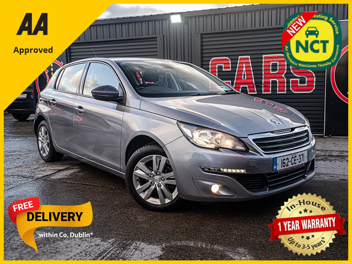 162 Peugeot 308 1.2/New Tbelt/New NCT/1yr warranty - Image 1