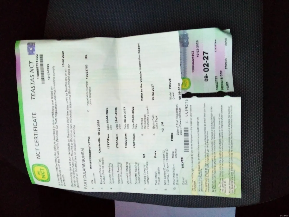 2010 FORD FOCUS ONLY 179400kms - Image 2