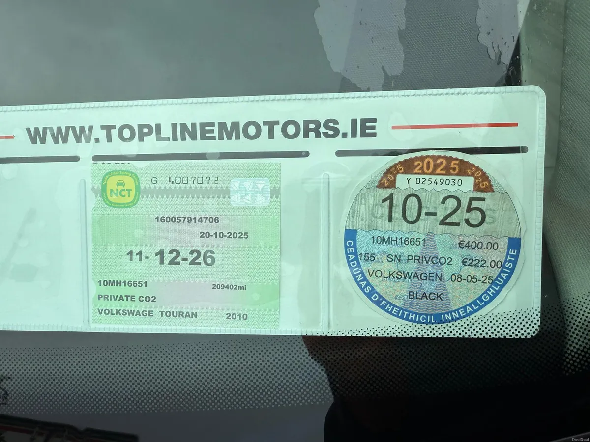 Volkswagen Touran 2010 7 SEATER//NEW NCT== - Image 2