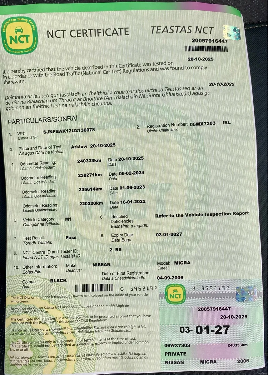 2006 NISSAN MICRA 1.2 SPORT+  NEW NCT : 03-01-2027 - Image 2