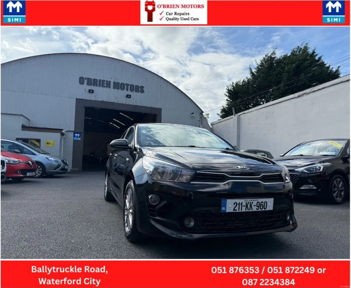 2021 Kia Rio, 1.2 Black, 5 Door Hatchback, Petrol - Image 1