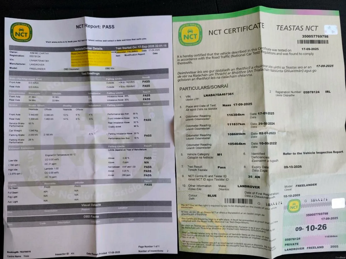 73k Miles NCT 10-26 4WD 05 Land Rover Freelander - Image 4