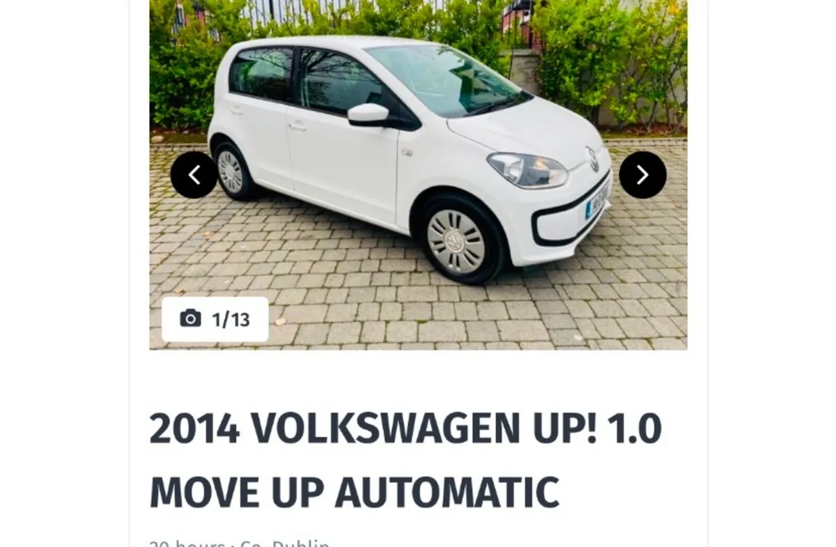 Automatic Volkswagen up! 2014 - Image 1