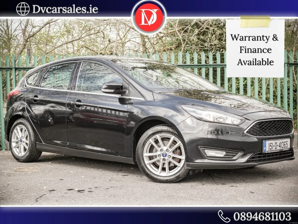 2015 BLACK FORD FOCUS 1.6 TDCI ZETEC *Low KM* - Image 1