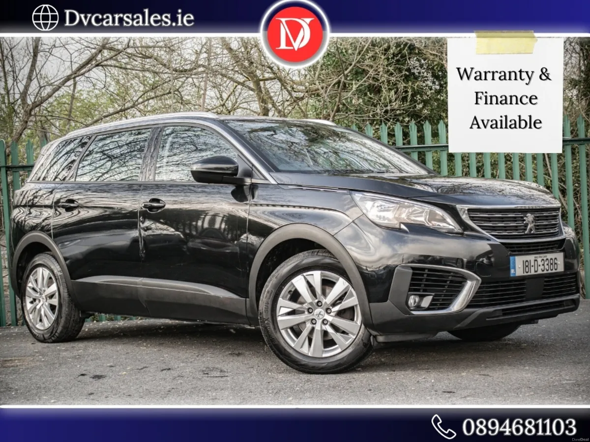 2018 BLACK PEUGEOT 5008 ACTIVE 1.6 BLUE HDI - Image 1