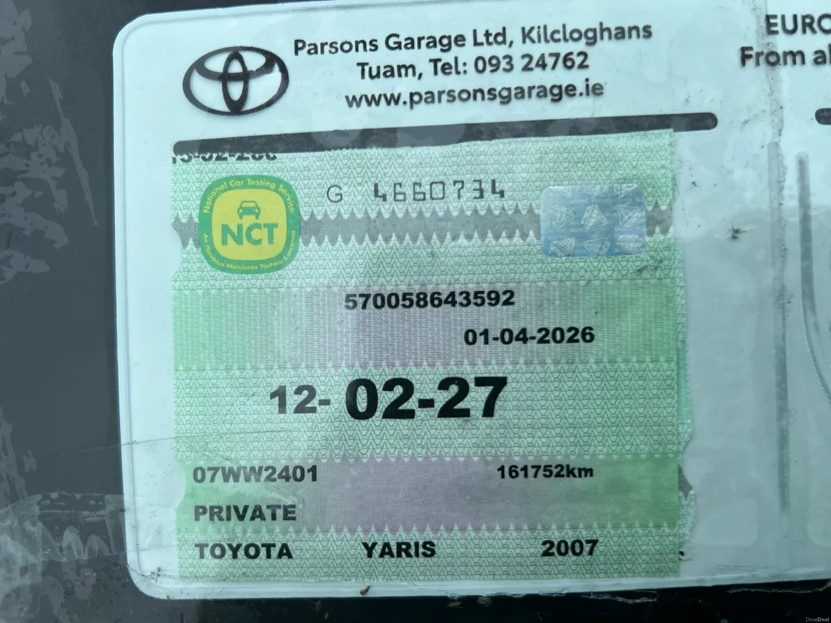 Toyota Yaris 1.0  New NCT 2/27 - Image 4