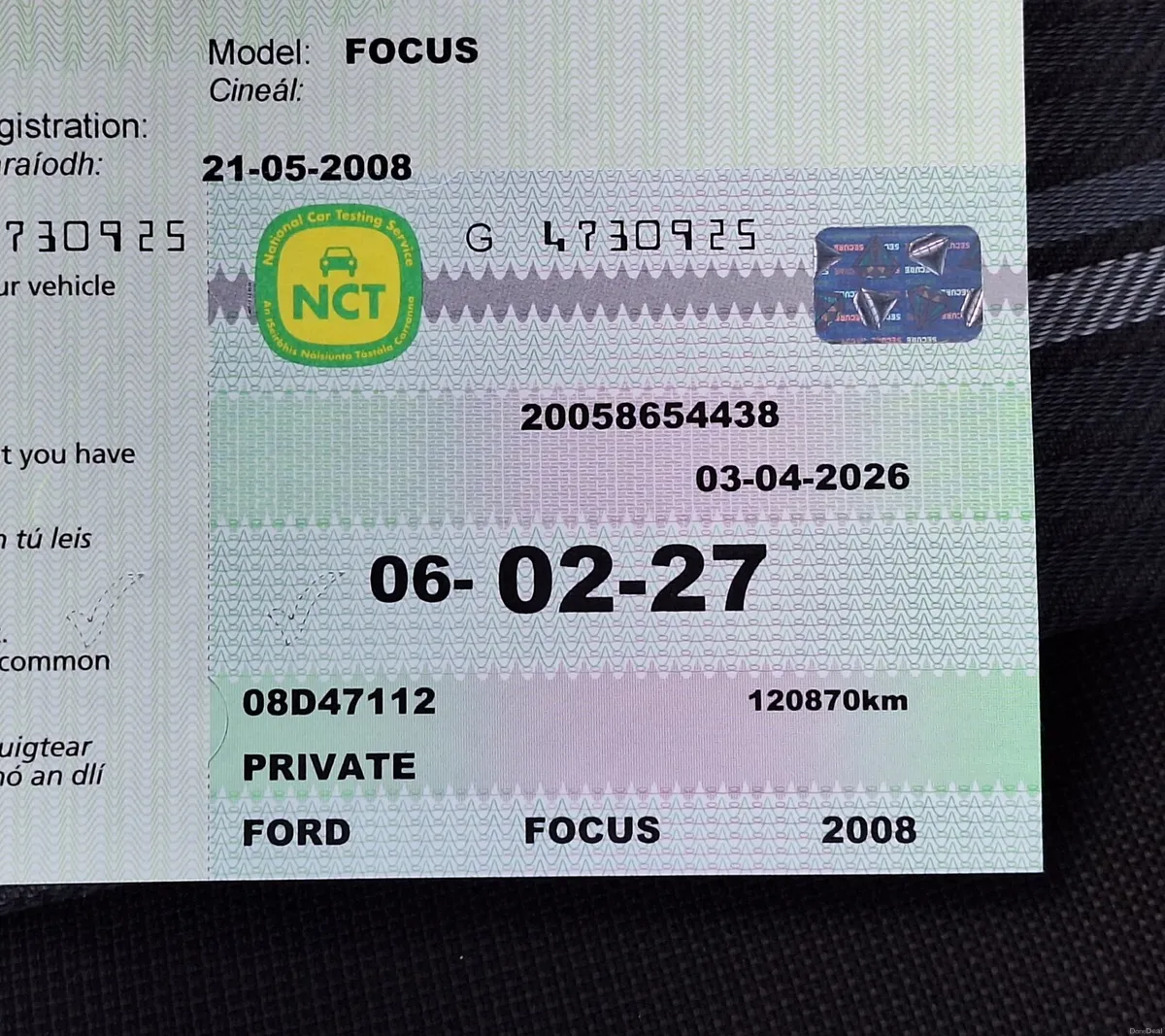 08 FOCUS LOW KMs NEW NCT 02/2027 - Image 2