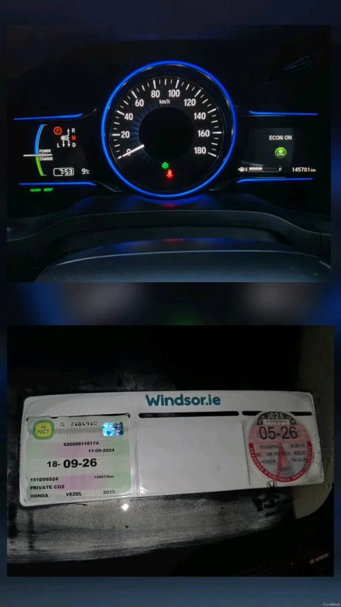 Honda Vezel 1.5Hybrid Automatic/NCT &Tax/new tires - Image 4