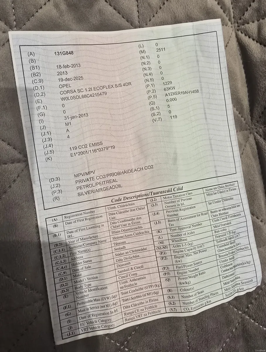 2013 Opel Corsa NEW NCT 30/05/27 and tax31/07/2026 - Image 4