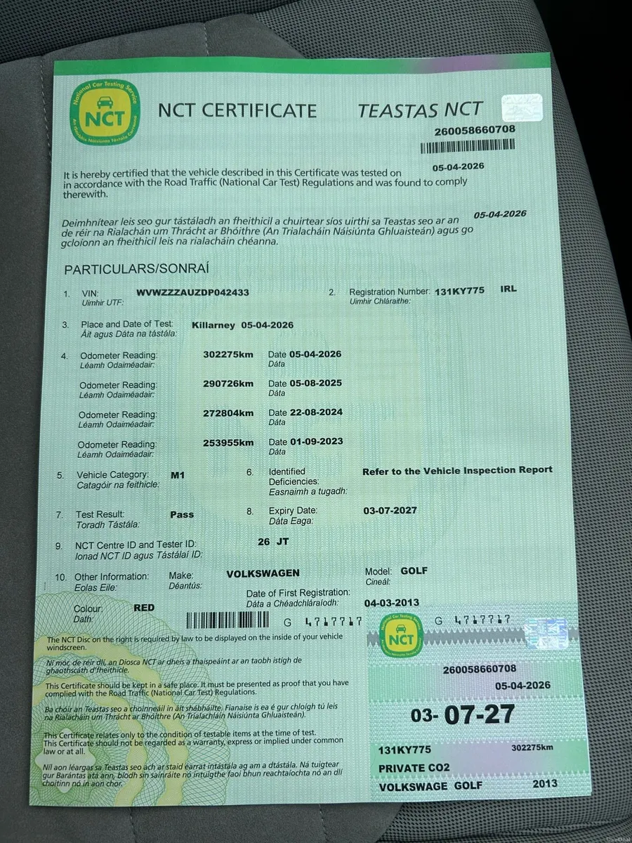 Mk7 Highline VW Golf.. New NCT for 15 months - Image 3