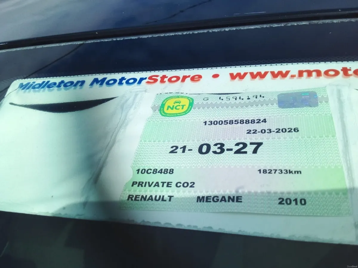 2010 RENAULT MEGANE DIESEL NCTD 3/27 - Image 3