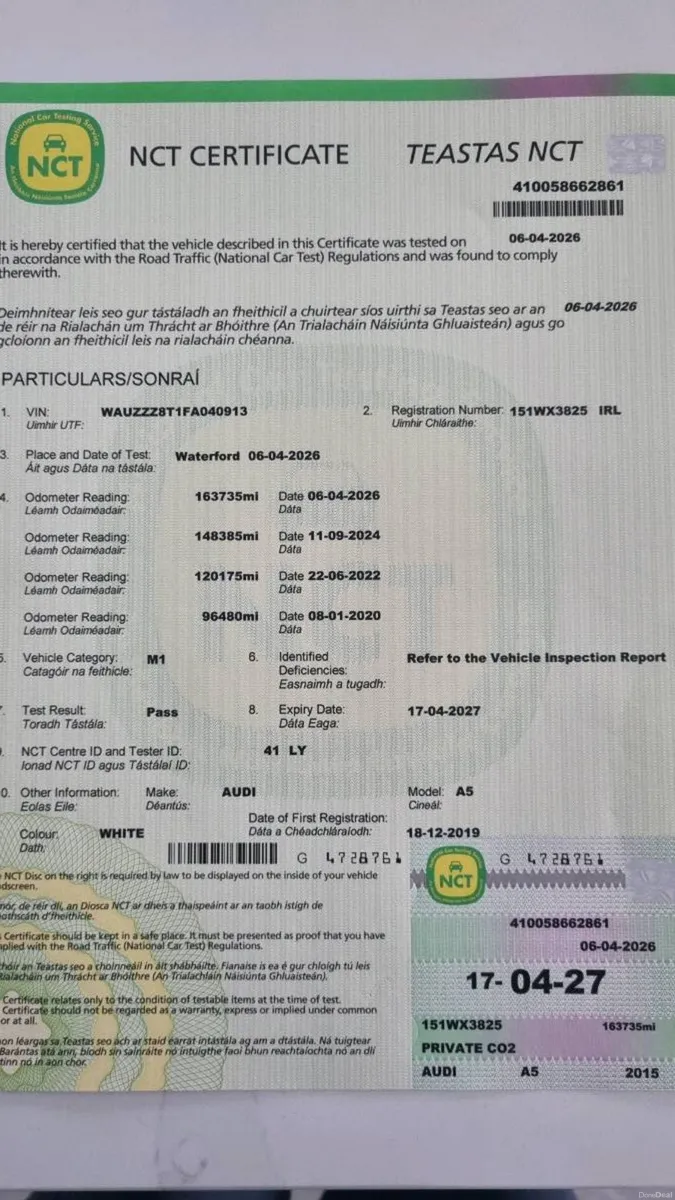 *New NCT* 2015 Audi A5 Sportsback 2.0 TDI - Image 2