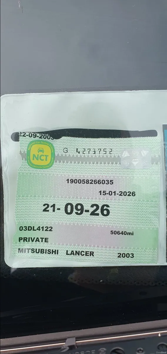 Mitsubishi Lancer 2003-NCT SEP 2026-Manual-Petrol - Image 4