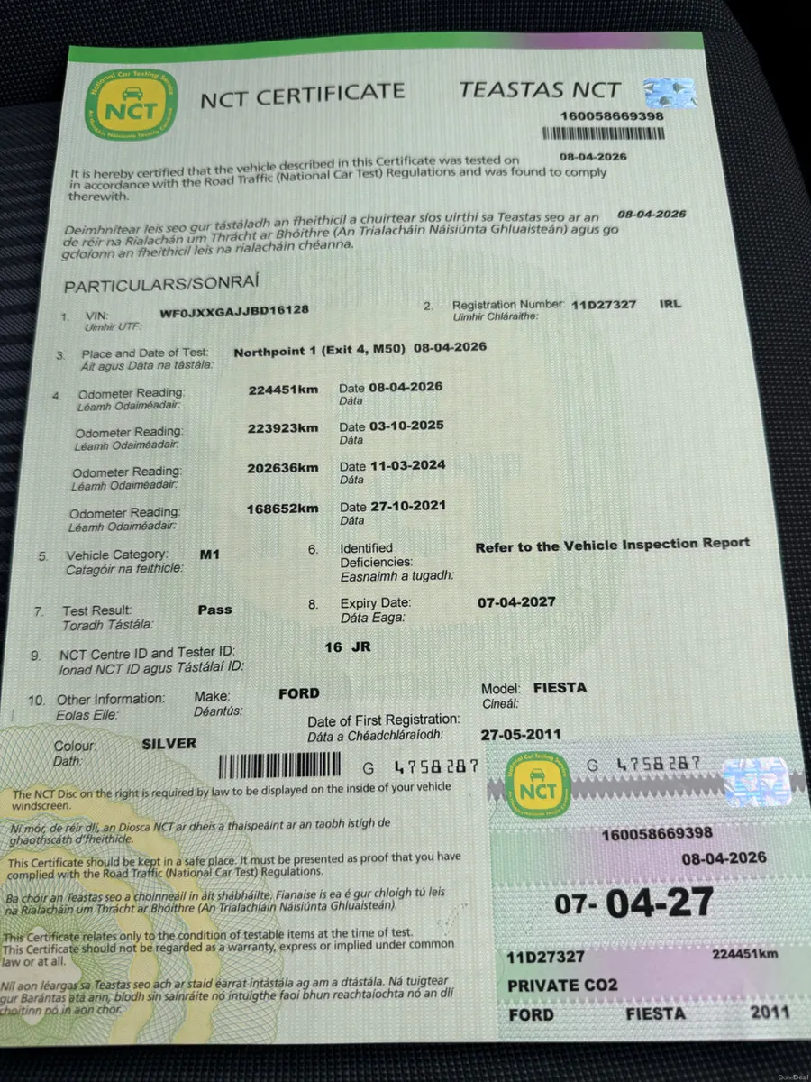FORD FIESTA, 2011, 1.2, MANUAL, NCT 03/2027 - Image 4