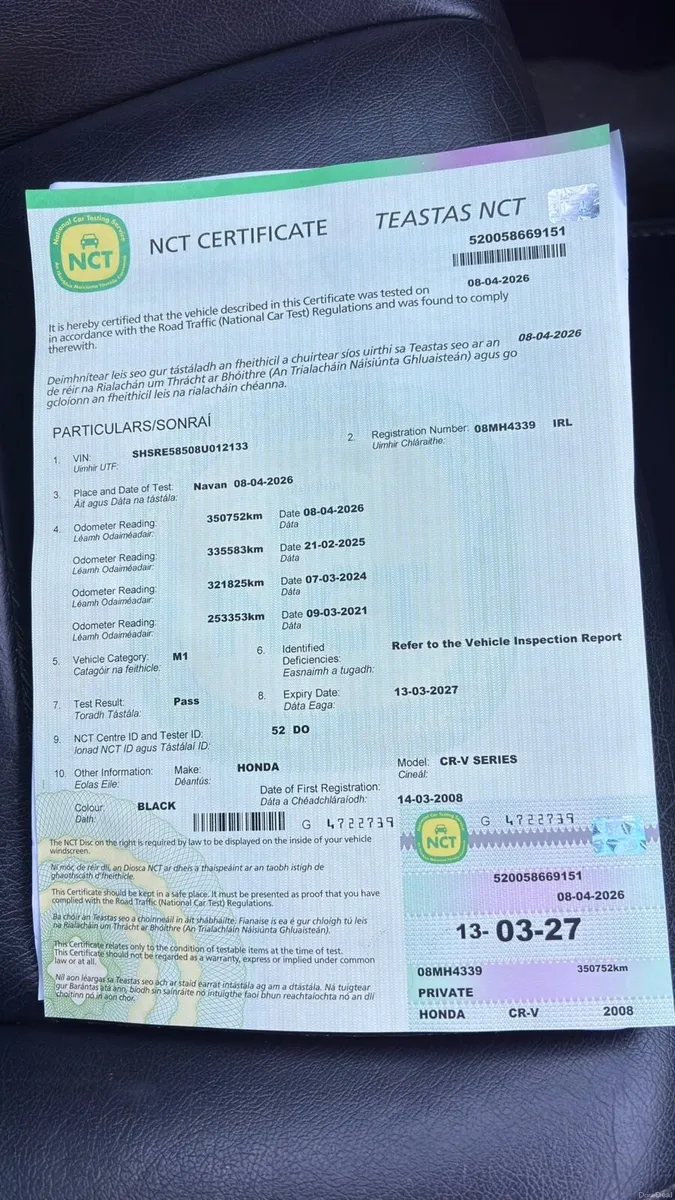 Honda CR-V 2.0L Petrol Automatic **FRESH NCT** - Image 2