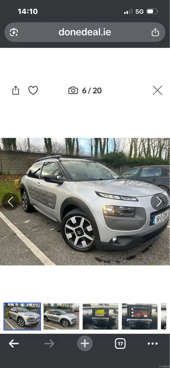 Citroen 2016 C4 cactus Nct 2/27 1.6 hid - Image 3