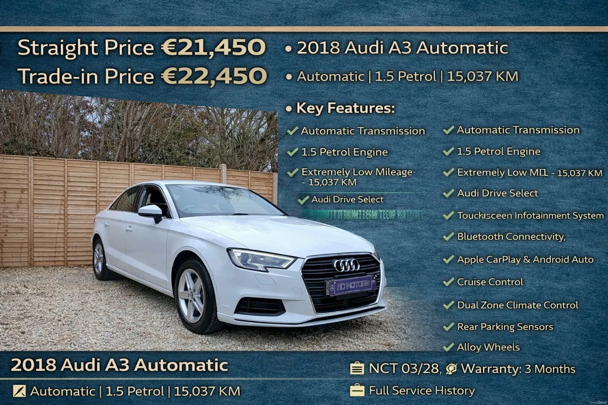 🆕️2018 Audi A3 1.4TFSI 150 S-Tronic🆕️ - Image 1