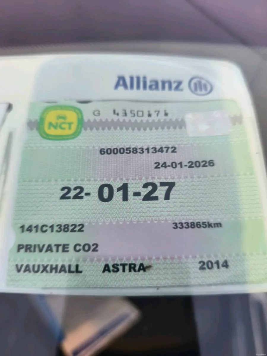 VAUXHALL ASTRA N.S.T january 2027 - Image 2