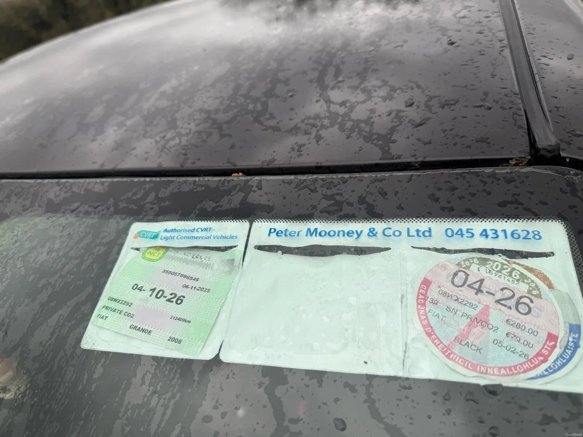 2008 Fiat Punto 1,2 petrol long Nct tax - Image 4