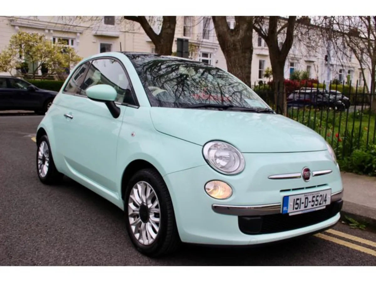 Fiat 500 1.2 Lounge 69BHP , FSH, NCT, TAX, ONLY 10 - Image 1