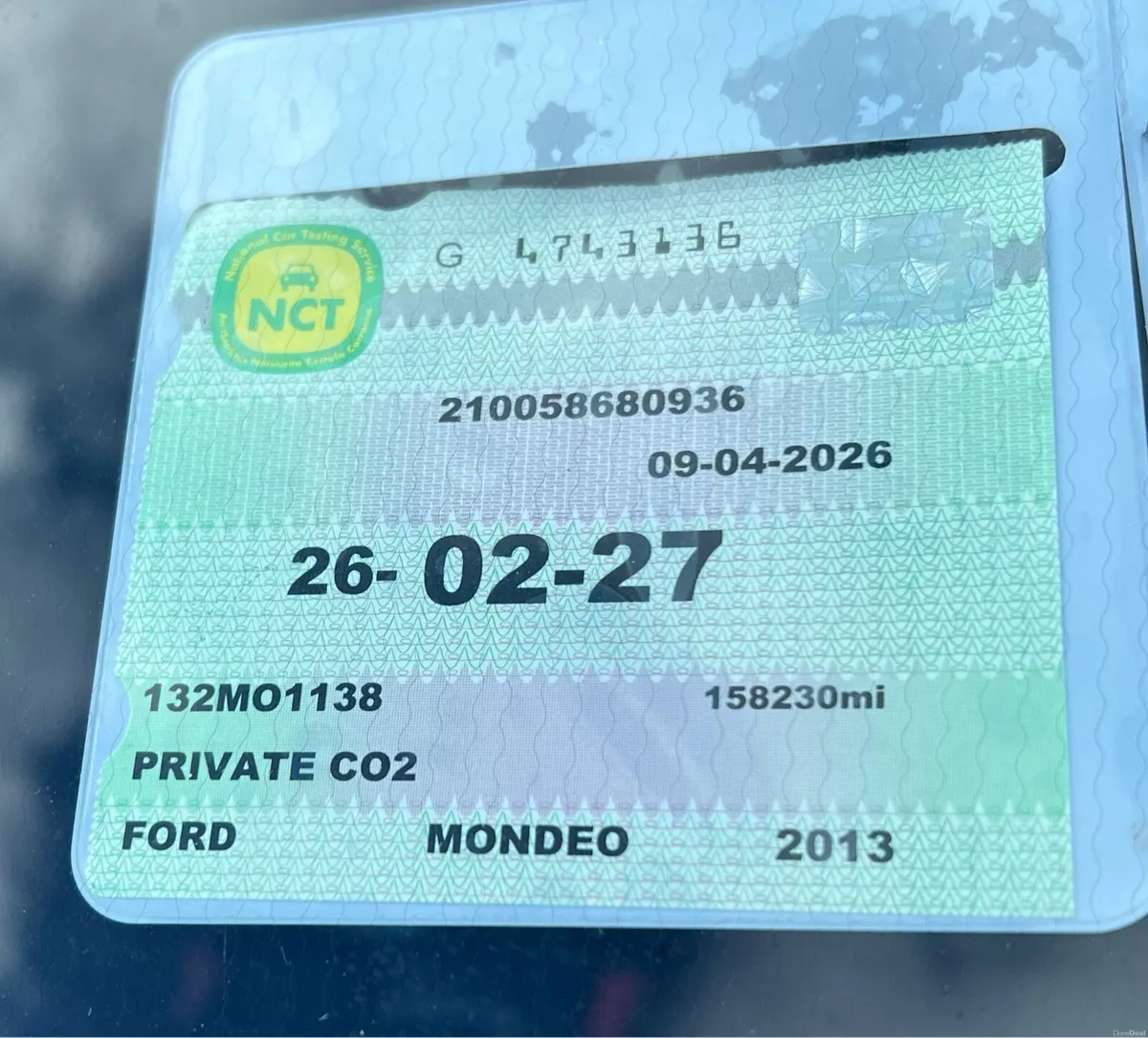 2013 Ford Mondeo 2.0 Diesel New NCT 3/27 - Image 3