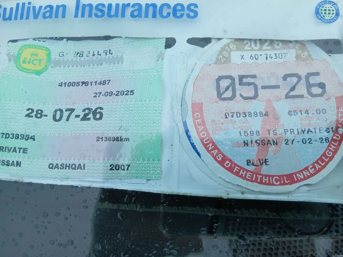 Nissan Qashqai 2007 low mileage NCT & TAX - Image 1