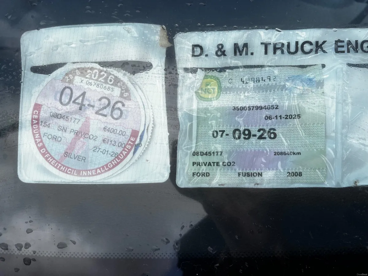 Ford Fusion 20081.4 NCT 9/26.TAX  5/26 - Image 4