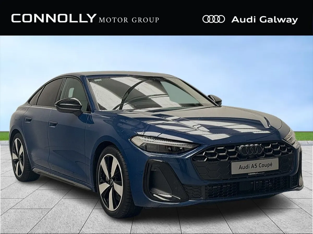 Audi A5 €677 p/m - E HYBRID S LINE AUTO - BLACK PA - Image 1