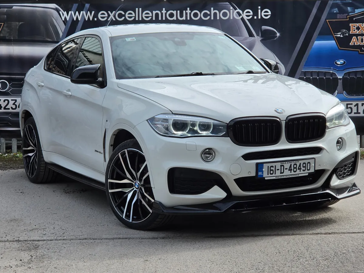BMW X6 2016 40D M-SPORT WHITE IMMACULATE - Image 1