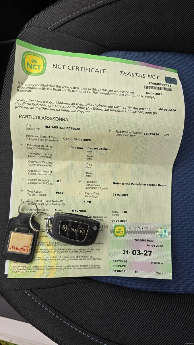 2014 Hyundai i10 1.2 petrol fresh nct manual - Image 4