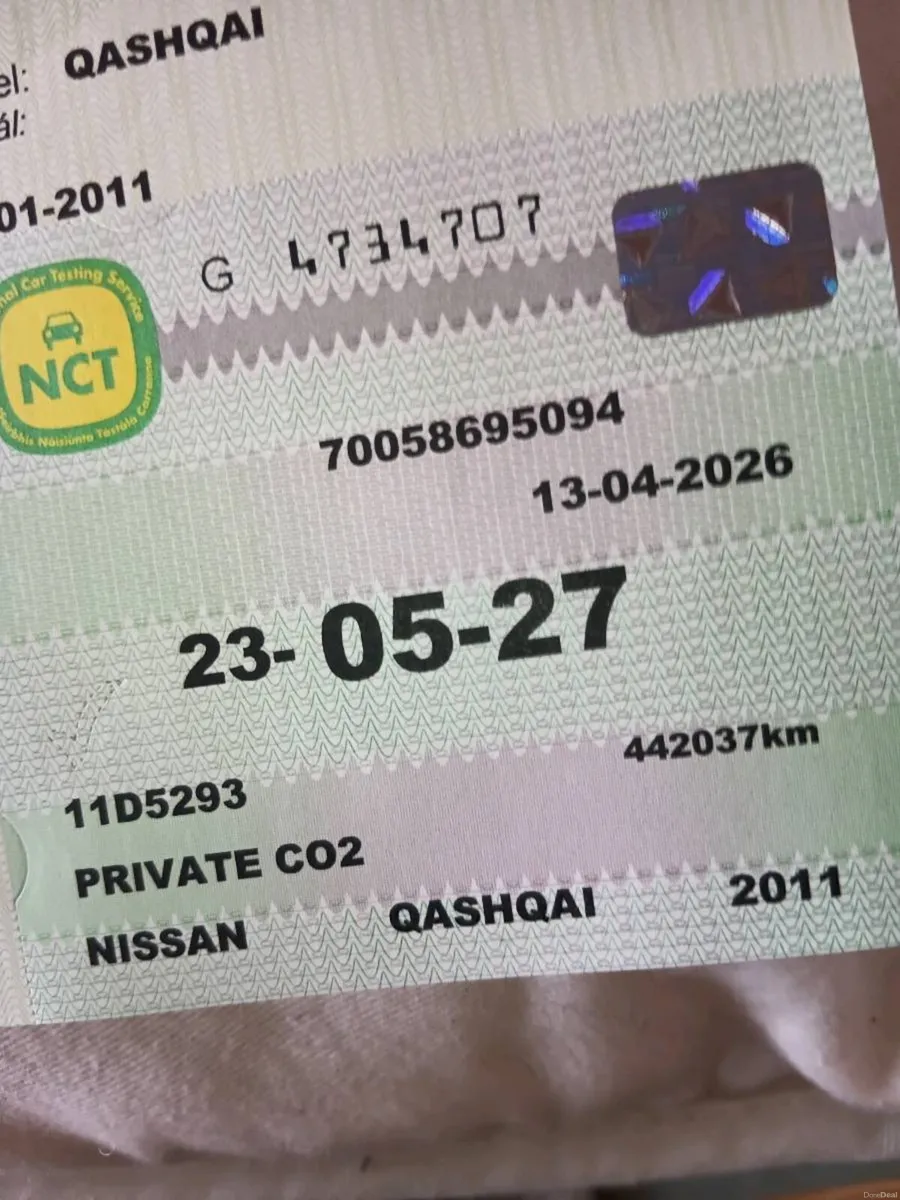 12 qashqai 1.6dci nct 3/27 taxed2/27  1500e - Image 4