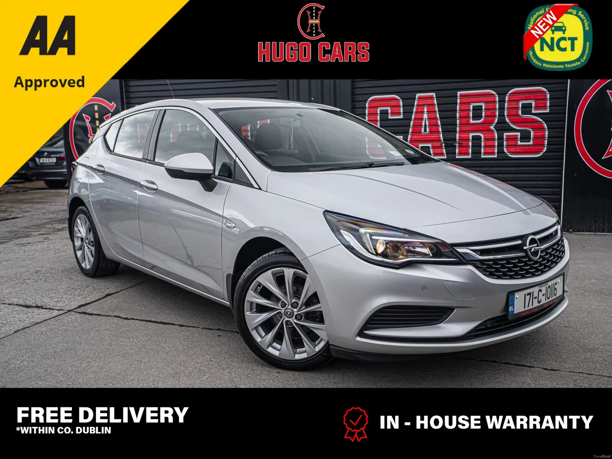 2017 Opel Astra 1.0/Irish/New NCT/Warranty - Image 1