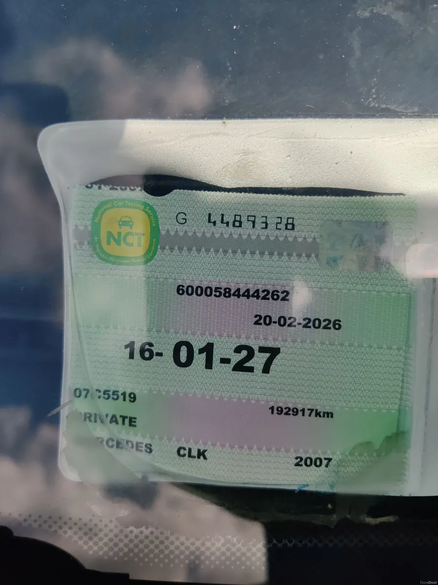 2007 Mercedes CLK 200 Kompressor – NCT 01/27 – FSH - Image 4